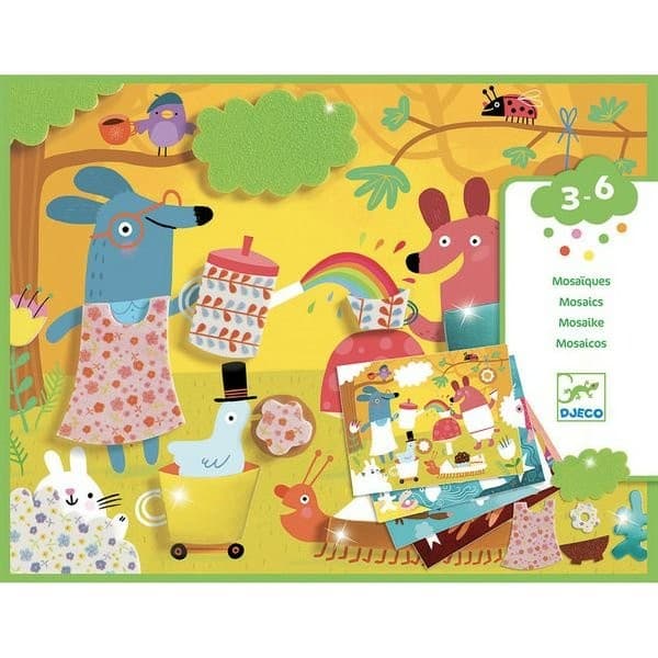 Djeco Collage mosaïques pour les petits Mousse Mousse