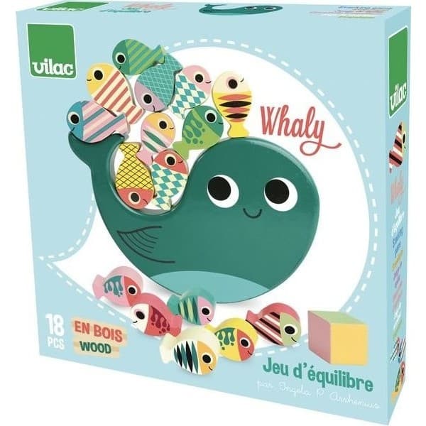 Vilac Jeu d'équilibre en bois Whaly Ingela P. Arrhenius