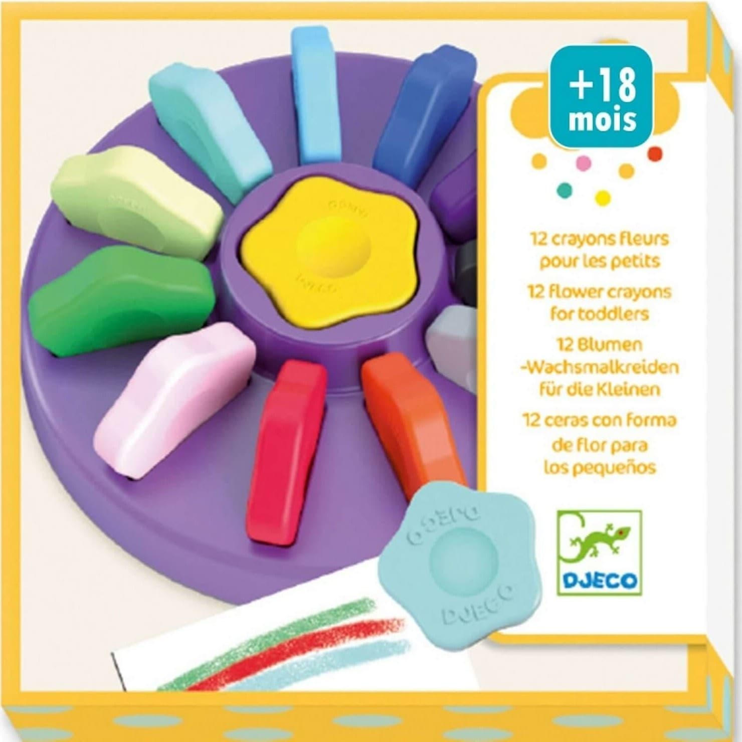 Djeco Crayons Fleurs pour les petits