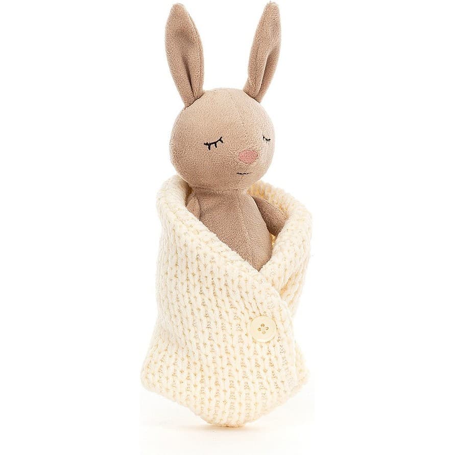 Jellycat Peluche lapin endormi Cosy de 18cm