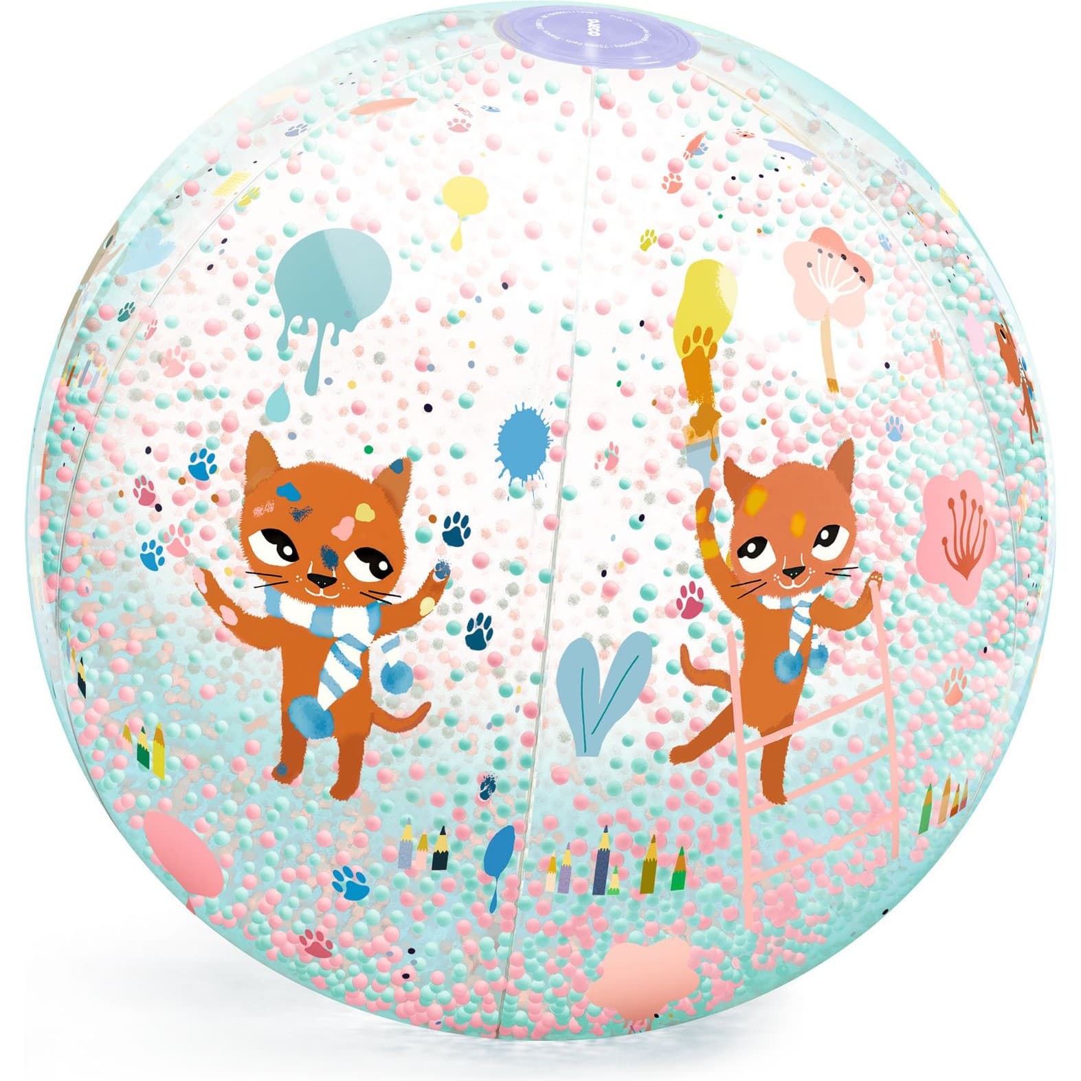Djeco Ballon gonflable Chamalow ball Jeu de plein air