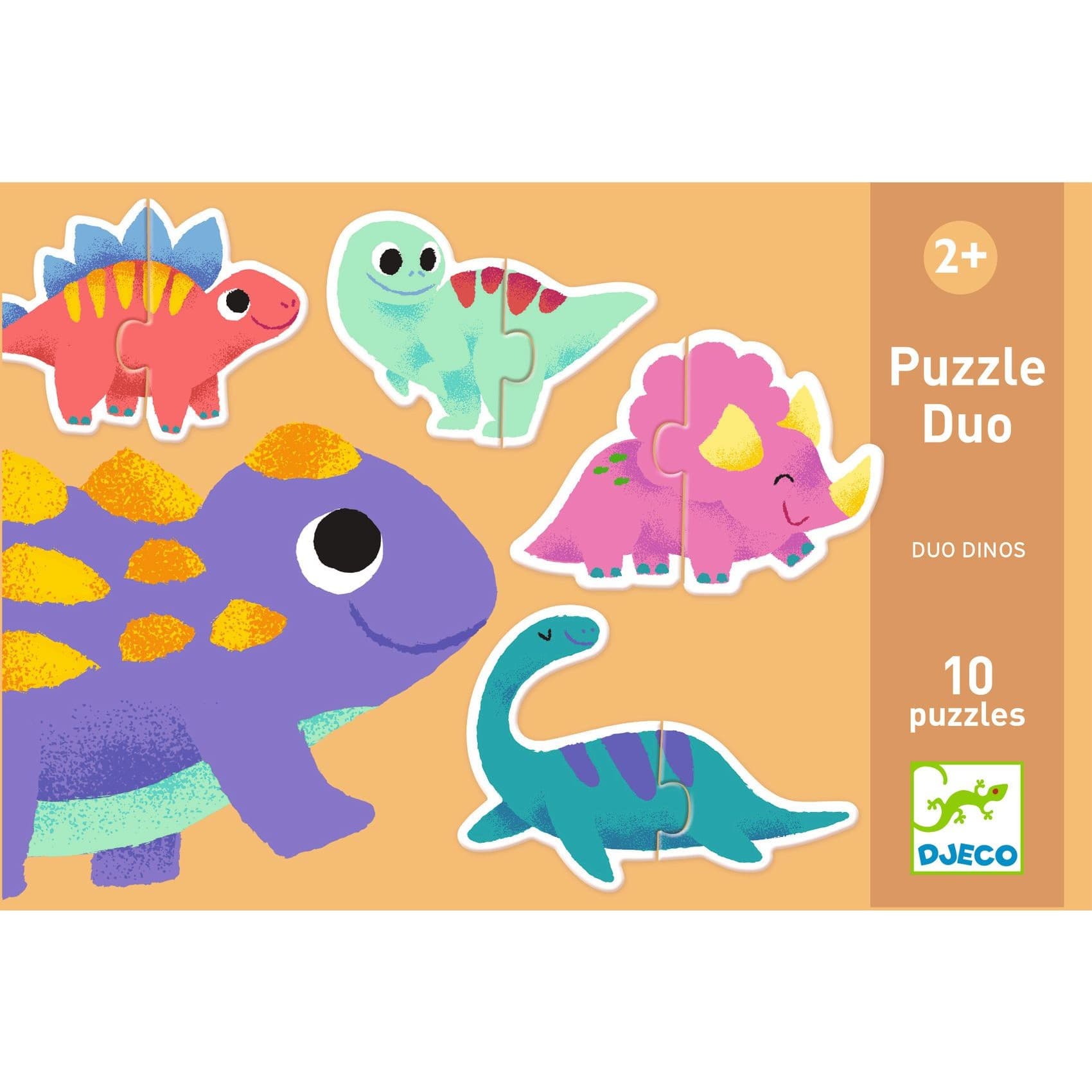 Djeco Puzzle duo Dinos Jeu d'assemblage
