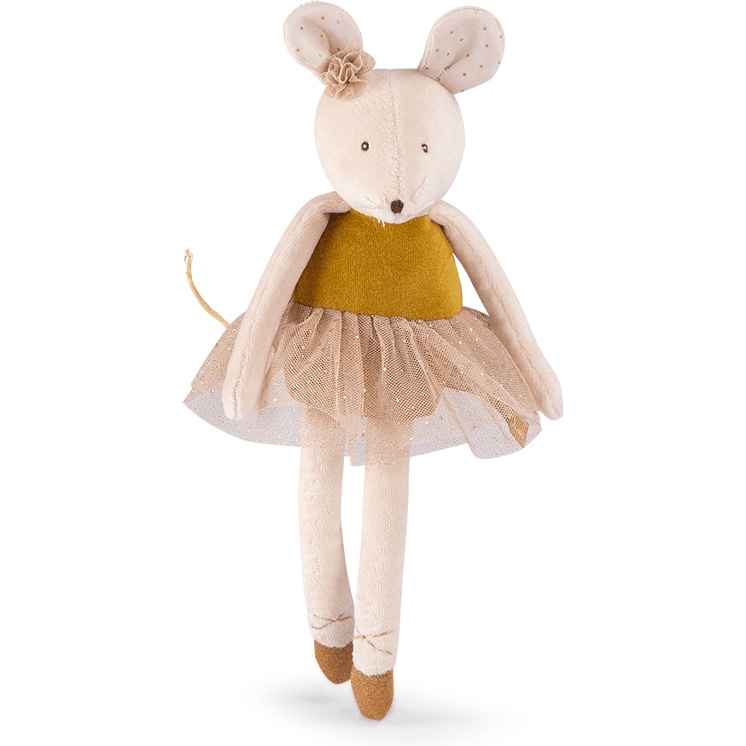 Moulin Roty Petite peluche Souris or La petite école de danse
