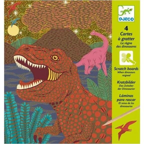 Djeco Cartes à Gratter Le Règne des Dinosaures