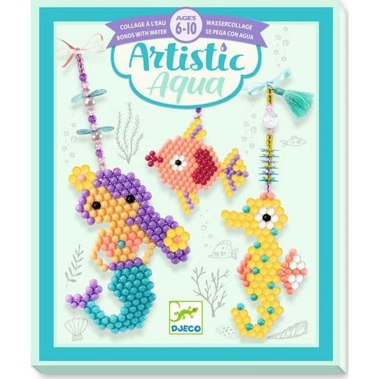 Djeco Coffret de perles Aqua Artistic Thème Marin