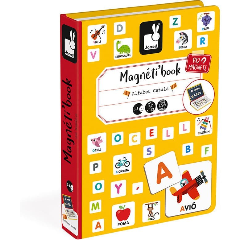 Janod Magnéti'book alphabet catalan, 142 magnets