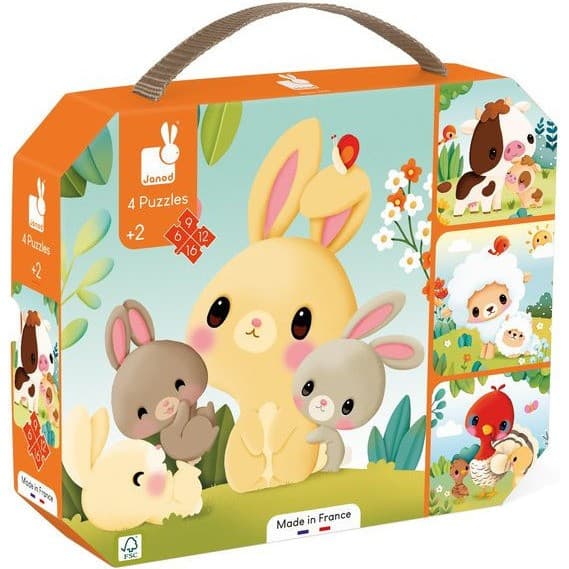 Janod Puzzles évolutifs Animaux de la ferme