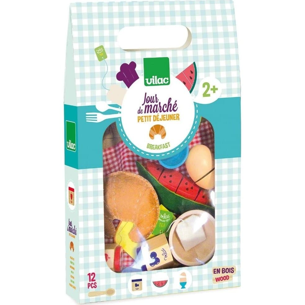 Vilac Coffret Petit déjeuner en bois Jour de marché
