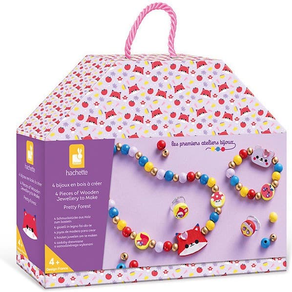 Janod 4 Bijoux En Bois A Créer Pretty Forest