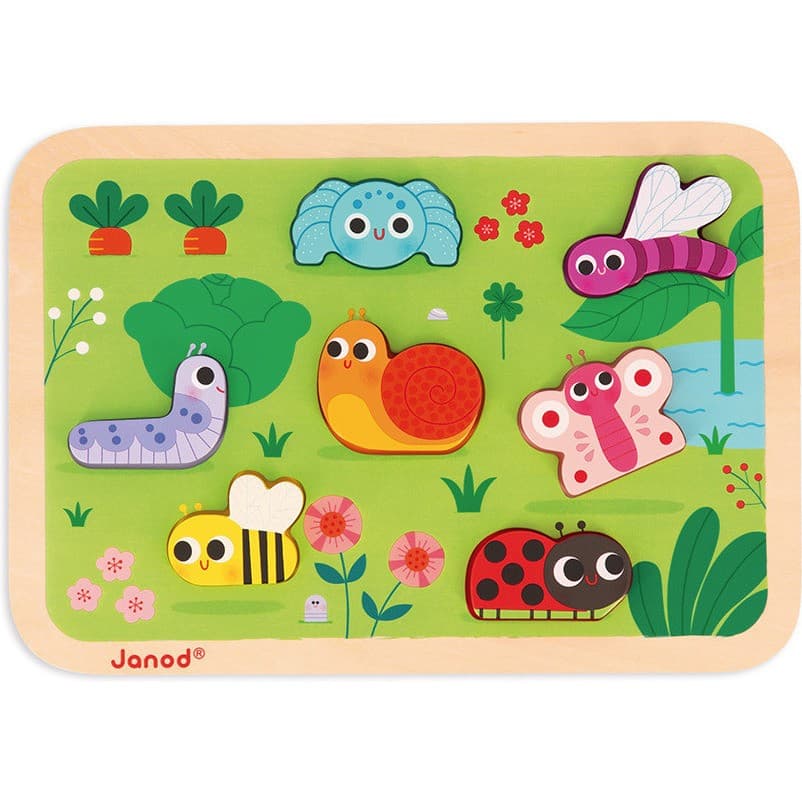 Janod Chunky puzzle le jardin