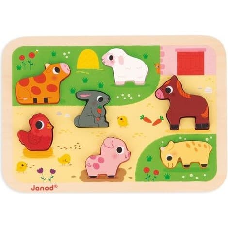Janod Chunky puzzle la ferme