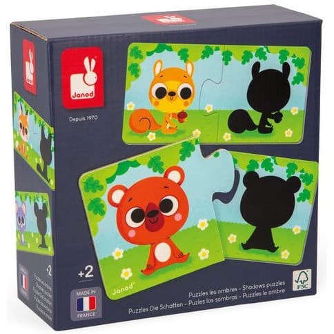 Janod Puzzle les animaux et leur ombre