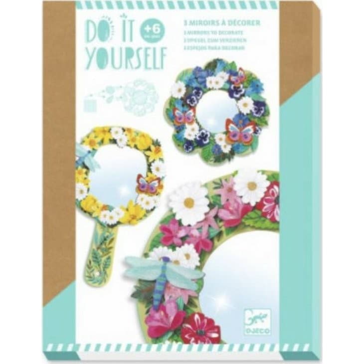 Djeco Coffret créatif 3 Miroirs à décorer Douceur Floral