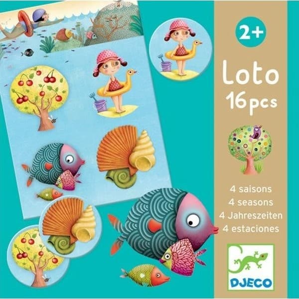 Djeco Jeu du loto des 4 saisons