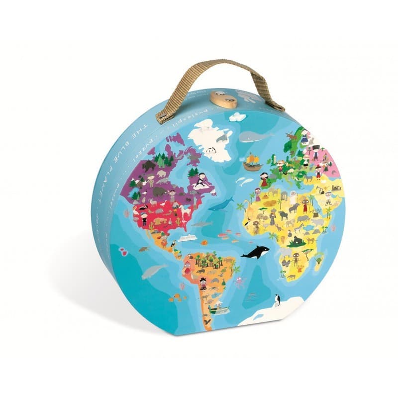 Janod Puzzle du Monde rectoverso 208 pcs