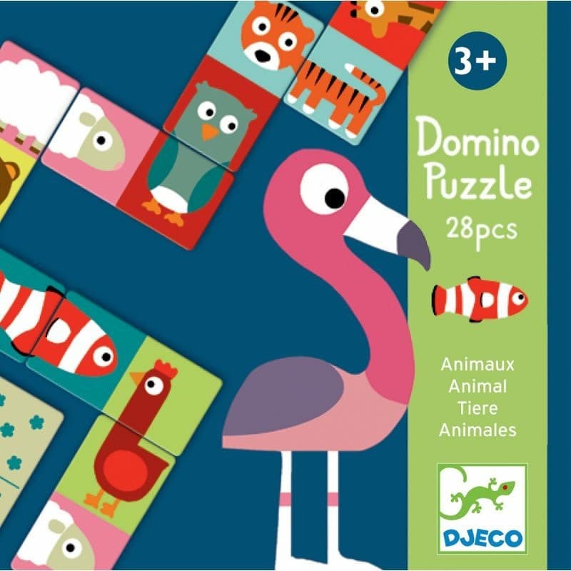 Djeco Jeu de dominos Animo Puzzle