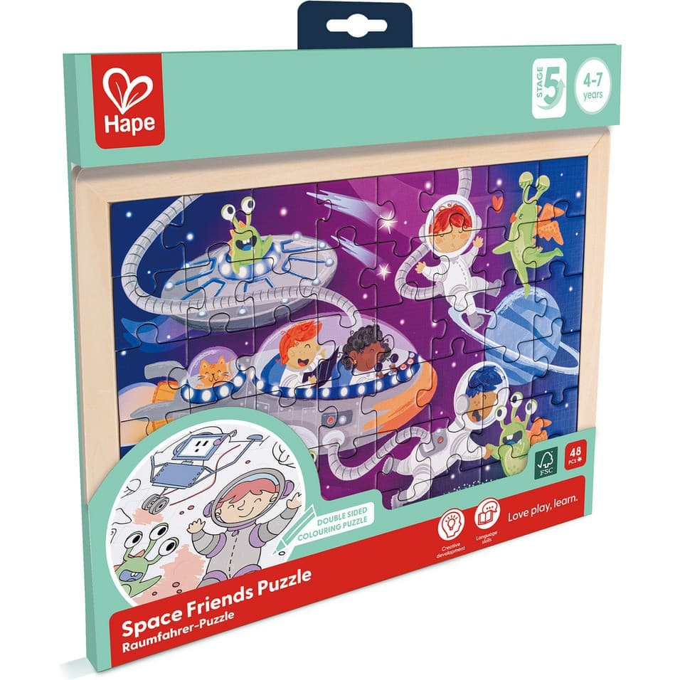 Hape Puzzle découverte de l'espace 2 en 1