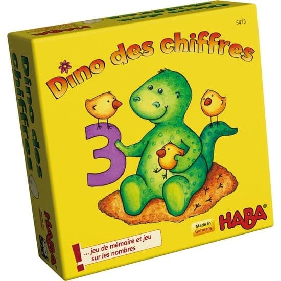 Haba Jeu de mémo Dino des chiffres