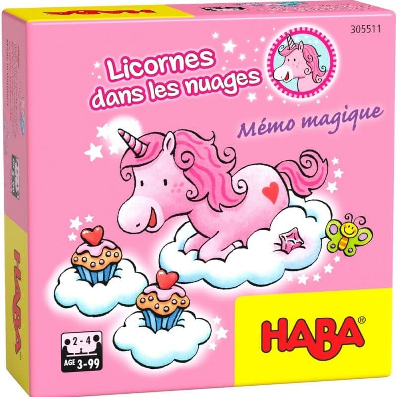 Haba Jeu de mémo magique Licornes dans les Nuages