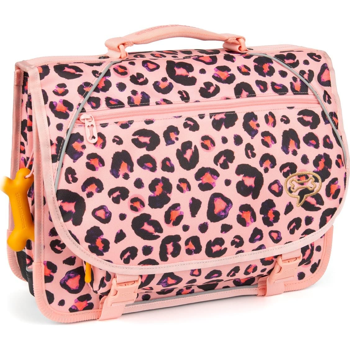 Stones And Bones Cartable Lily Léopard Pink