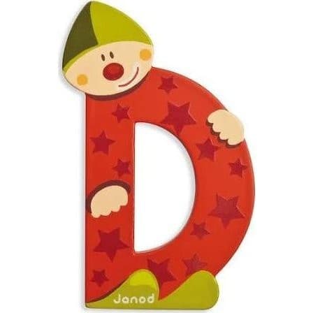 Janod Lettre bois Clown D
