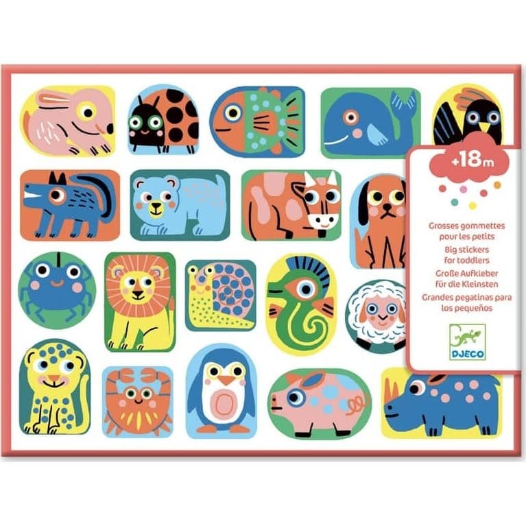 Djeco Grosses gommettes pour les petits Tous en forme