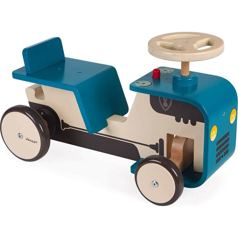 Janod Porteur en bois Tracteur