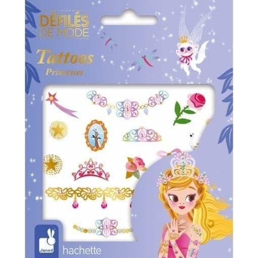 Janod Tatoos Tatouages lavables Princesses