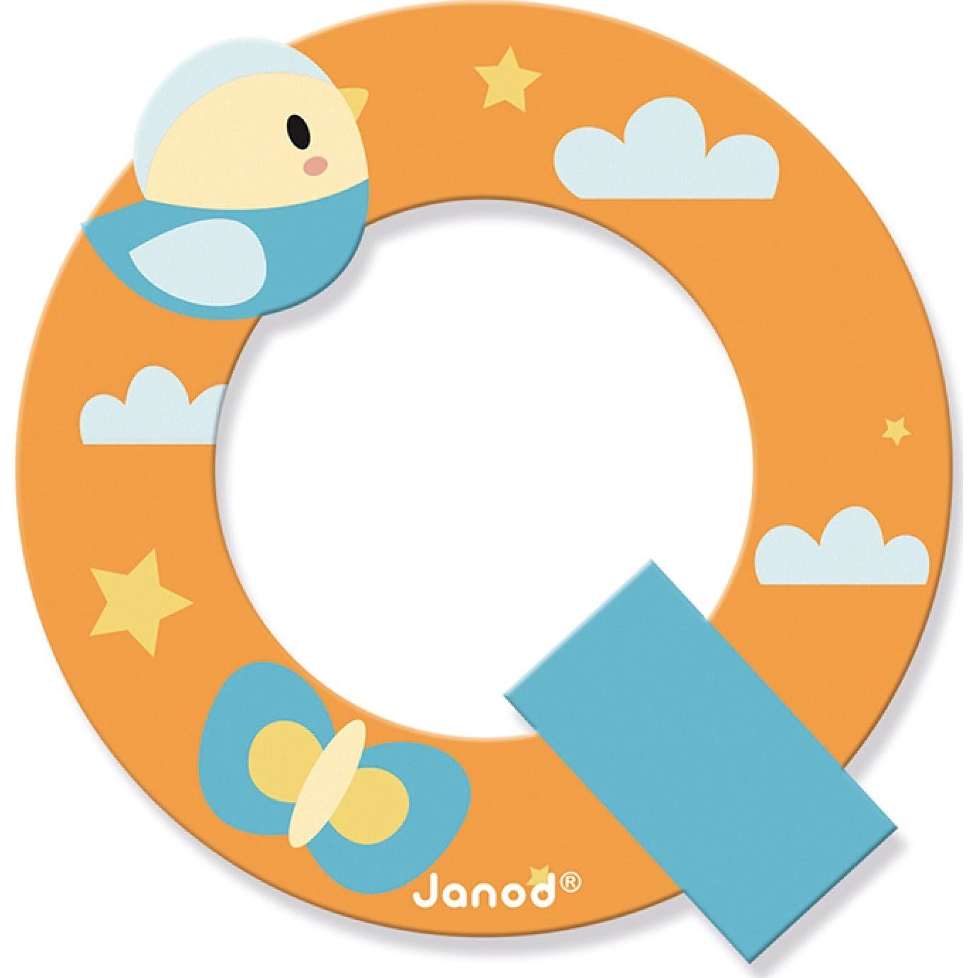 Janod Lettre en bois Q Pure