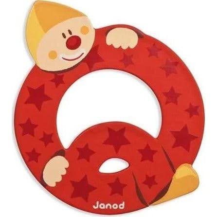 Janod Lettre Bois Clown Q