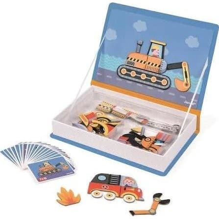 Janod Magnetibook Bolides, Véhicules, Chantier