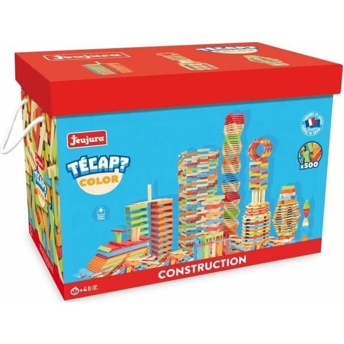 Jeujura Jeu de construction 500 pièces en bois