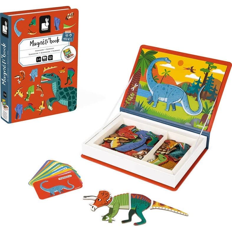Janod Magnétibook Dinosaures Livre magnétique