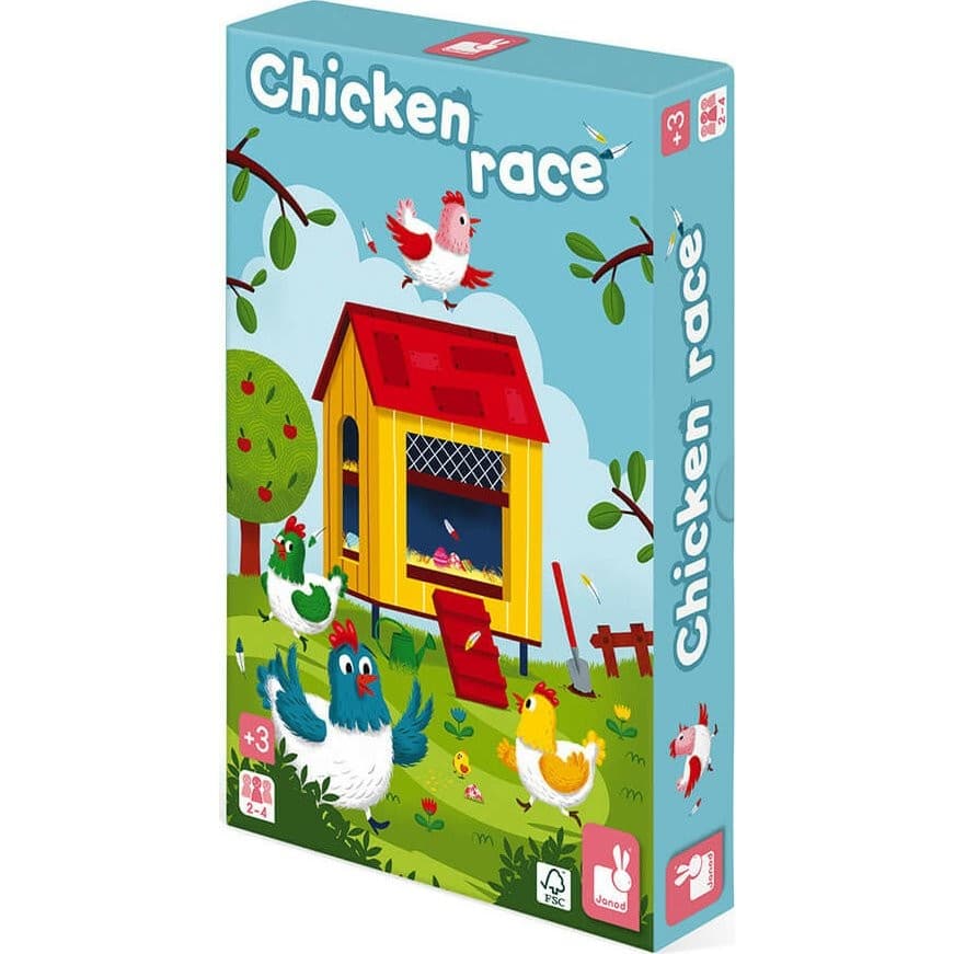 Janod Jeu de parcours Chicken Race