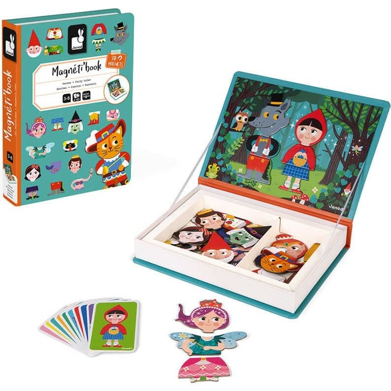 Janod Puzzle magnétique Contes de fées Magnetibook