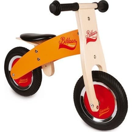 Janod Ma Première Draisienne Bikloon Orange Et Rouge