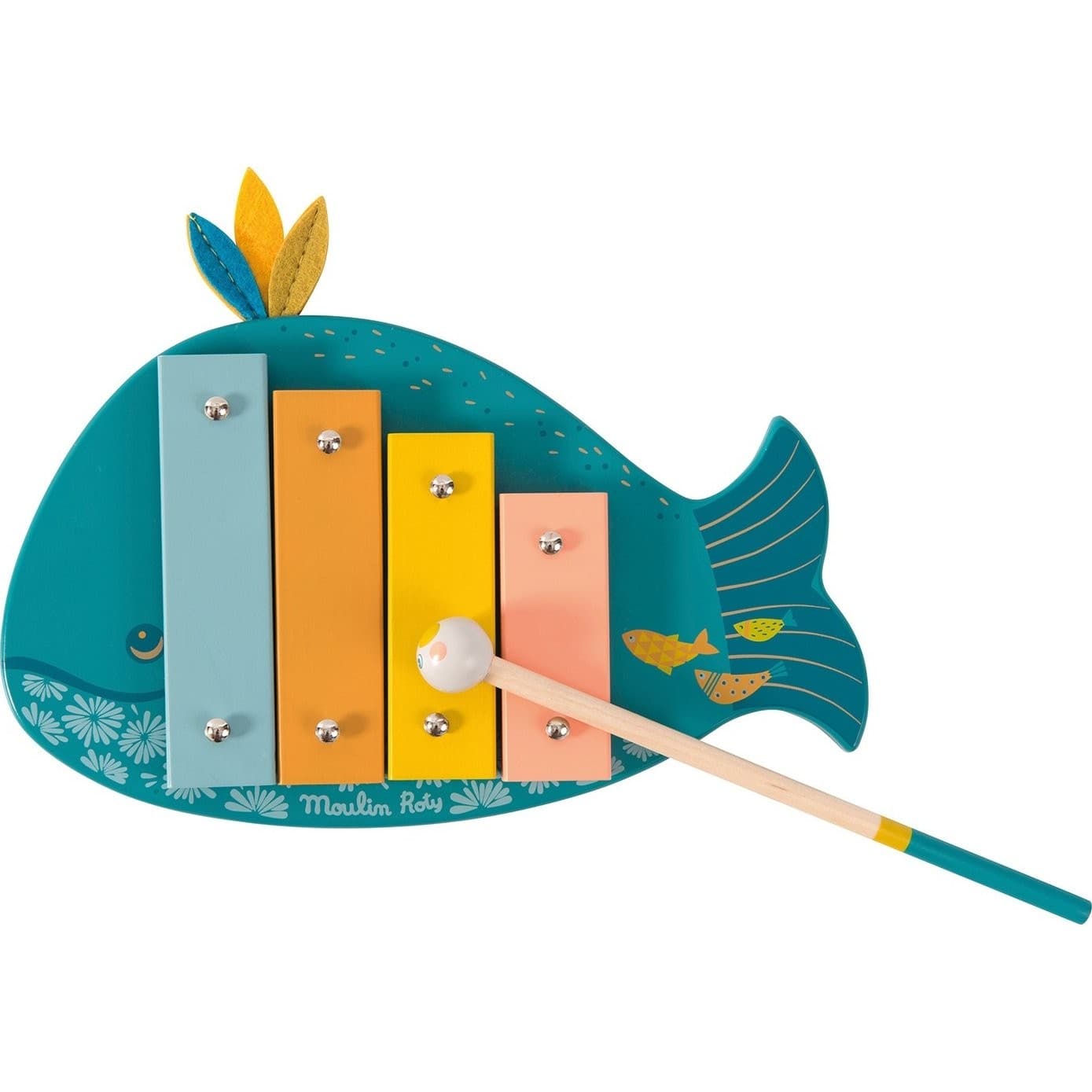 Moulin Roty Xylophone pour enfant baleine Le Voyage d'Olga