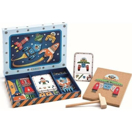 Djeco Jeu marteau et clous Tap Tap Space