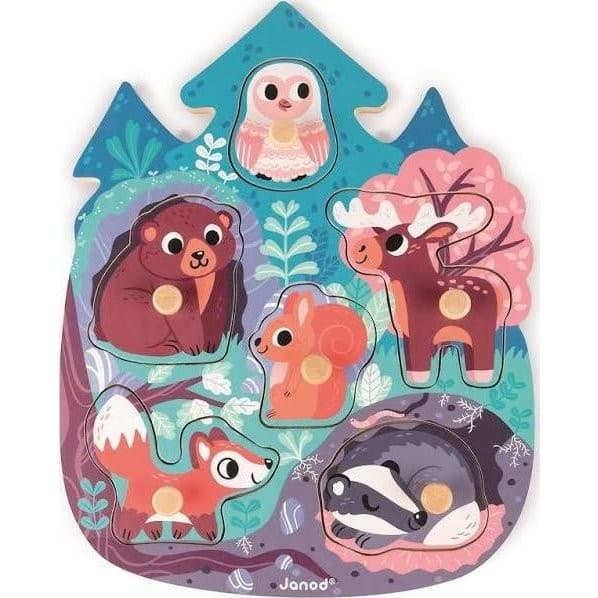 Janod Puzzle en bois Premier âge Happy Forest