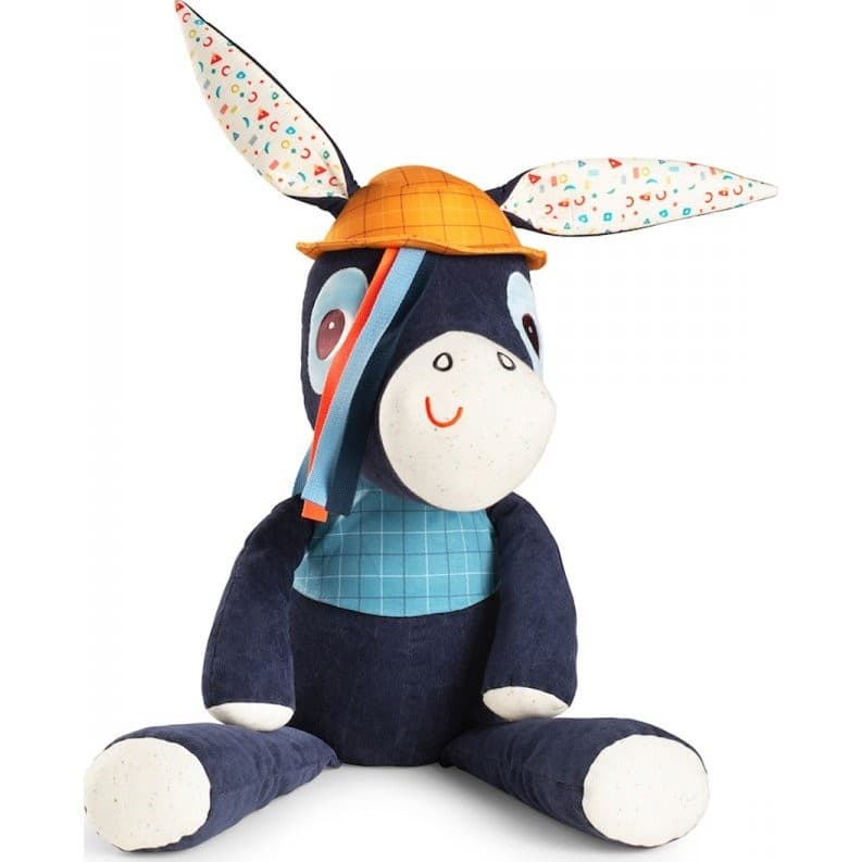 Lilliputiens Peluche géante Ane Ignace