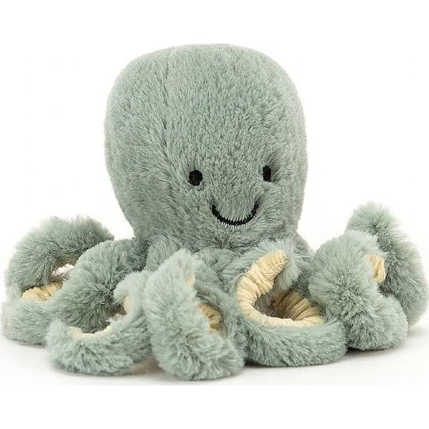 Jellycat Odyssey petite pieuvre verte Octopus Bébé 14 cm