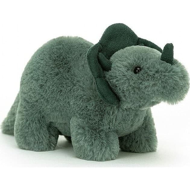 Jellycat Peluche Mini Tricératops Dinosaure Fossilly 10cm