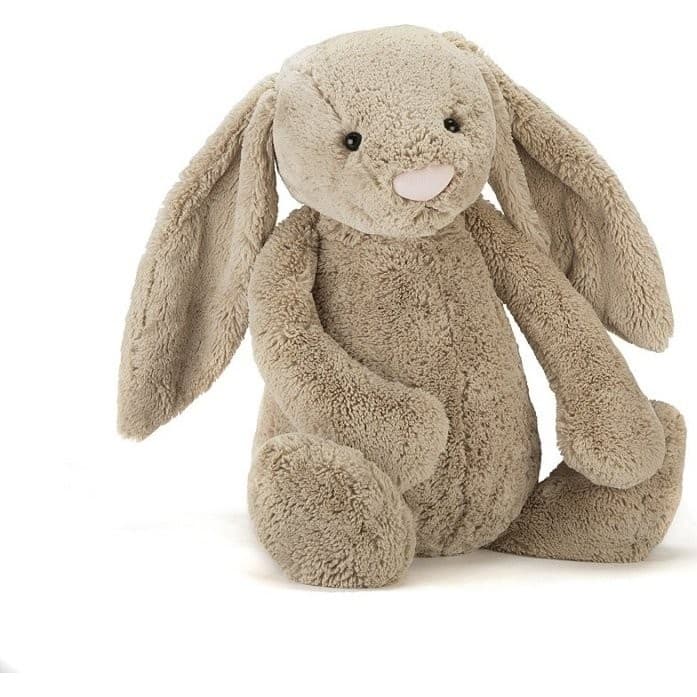 Jellycat Peluche grand Lapin beige bashful 51cm