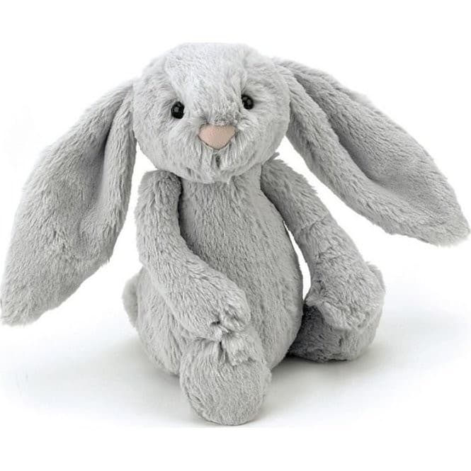 Jellycat Peluche Lapin Gris Silver Bashful 18 cm