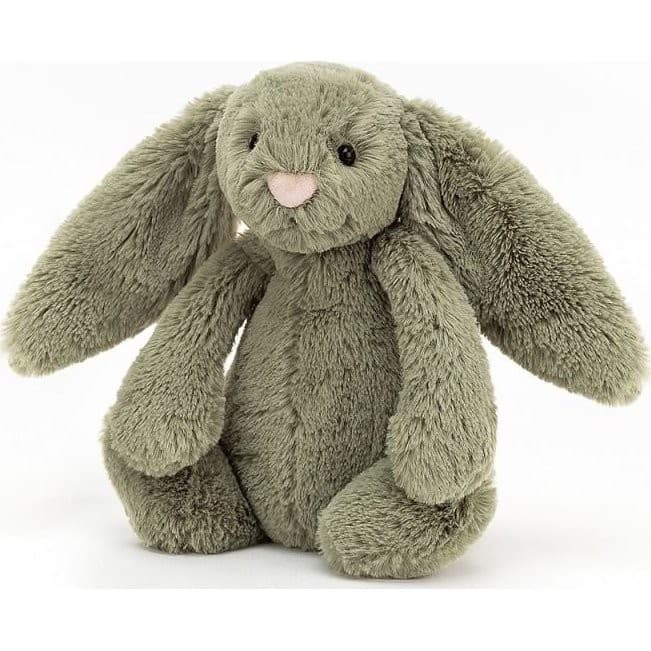 Jellycat Peluche lapin Vert Fougère Bashful 18 cm