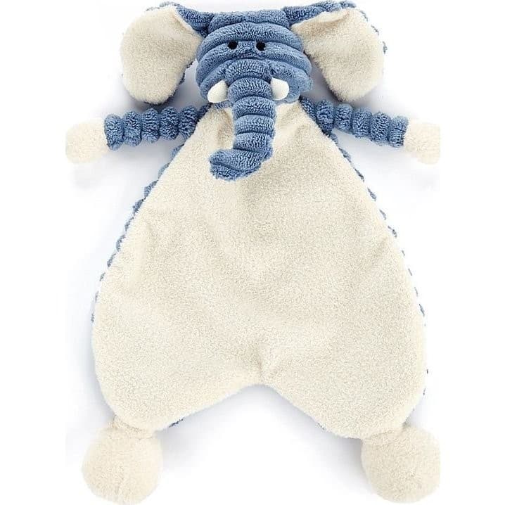 Jellycat Doudou plat bleu bébé éléphant Cordy Roy
