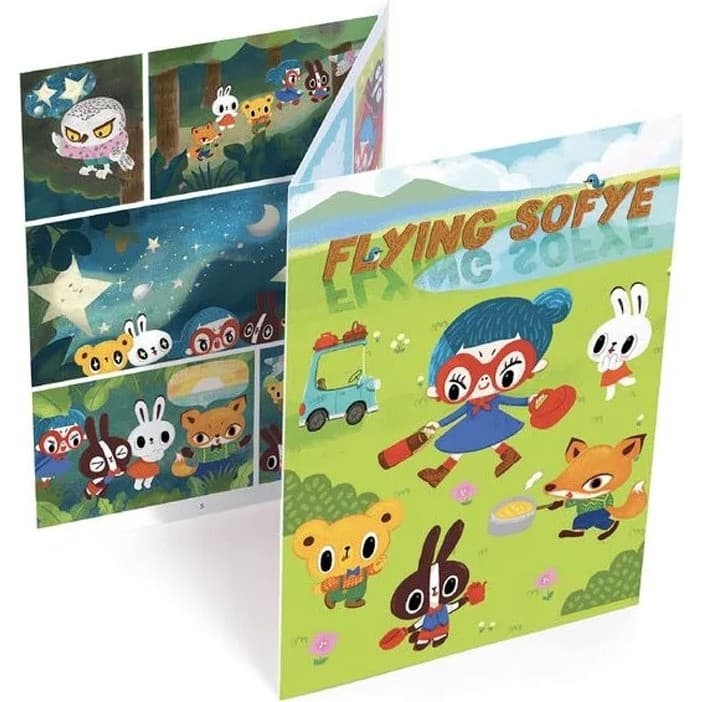 Djeco Décalcomanies BD à créer Flying Sofye