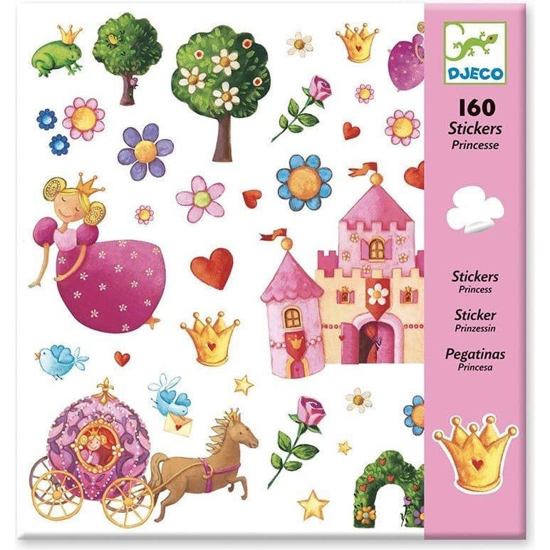 Djeco Stickers Princesse 160 Autocollants