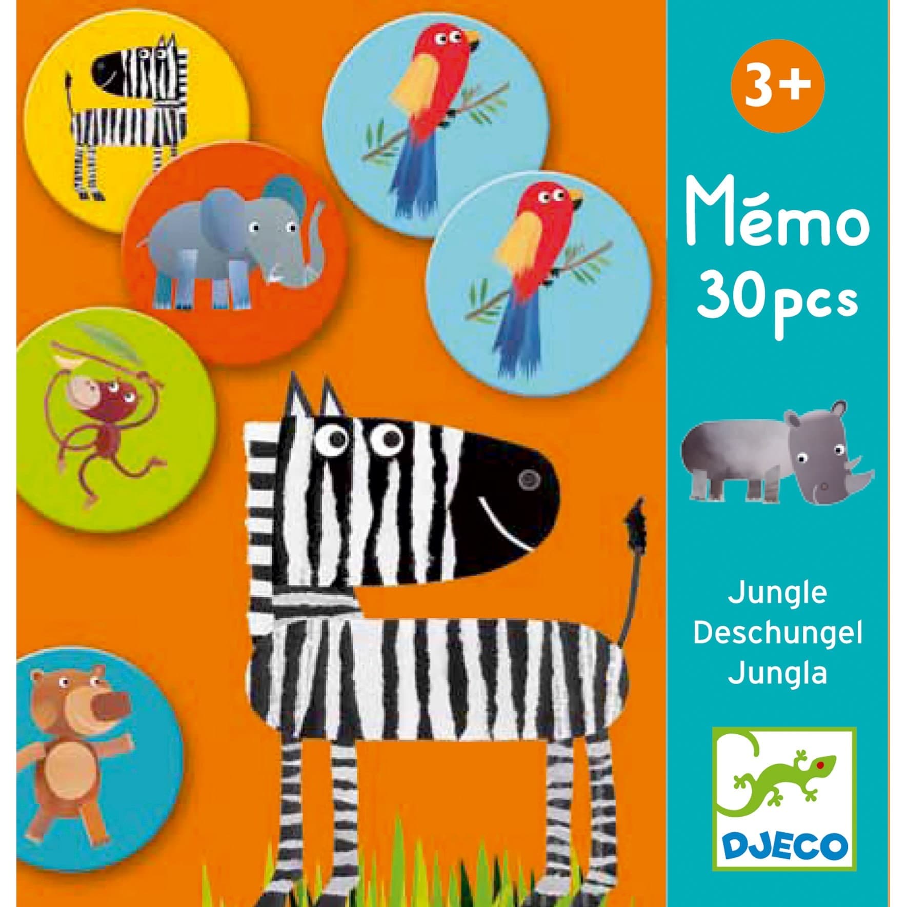 Djeco Jeu de Memo Animaux de la Jungle