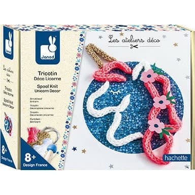 Janod Coffret Tricotin Déco Licorne
